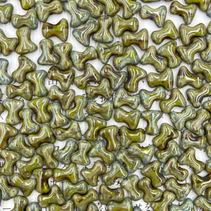 Czech glass T-shaped bone beads 2x8mm DIY jewelry making accessories loose beads pack