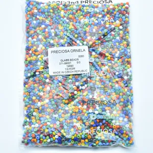 Wholesale Czech glass seed beads multi-color mixed size craft DIY jewelry making supplies bag