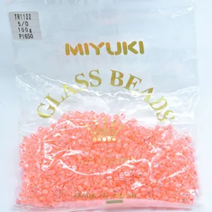 Miyuki glass beads 5/0 triangle seed beads 100g peach pink DIY jewelry making supplies
