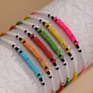 Bohemian Colorful Glass Bead Woven Bracelet Handmade Adjustable Beaded Friendship Bracelets For Women Jewelry
