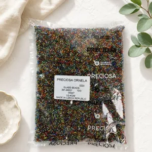 Preciosa Czech glass seed beads multi-color mix craft beads for jewelry making DIY projects