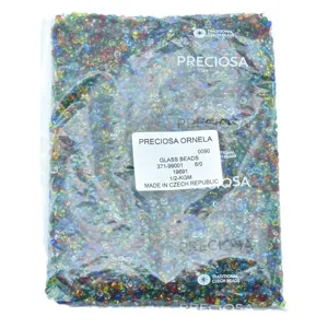 Preciosa czech glass seed beads multi color mix 1/2kg pack size 6/0 for DIY jewelry making