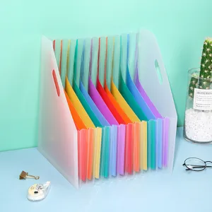 Expandable Accordion Document Organizer Multi Pocket Plastic Bill Receipt Filing Folder Portable Office School Supplies