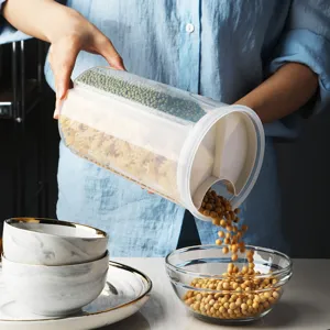 Japanese Kitchen Multi Grid Storage Jar Household Sealed Can Grain Storage Box Dried Fruit Snack Storage Container