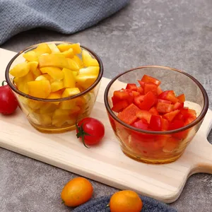 High Borosilicate Glass Bowl Transparent Heat Resistant Salad Bowl Rice Soup Bowl Kitchen Tableware For Food Serving