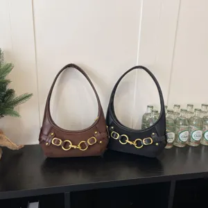 Vintage Retro Gynaikeia Tsanta Omou apo Suede kai PU Chic Hobo Ypotaschas Mode