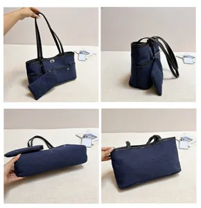 Denim tote tsanta me laviros, kleidoma peristrofis kai antistoicho mikro tsantaki.