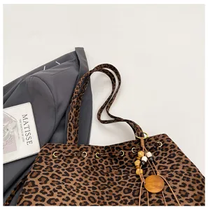 Leopard Muster Shopper Tasche Grosse Kapazitat Damentasche Schultertasche Alltag Buro