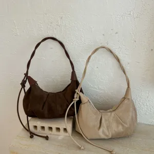 Vintage Wildleder Umhängetasche große Kapazität Hobo Handtasche lässige Retro Tasche