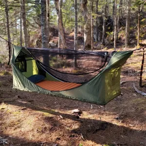 Multifunctional Outdoor Camping Hammock Mosquito Net Tent With Canopy Portable Hanging Bed Waterproof Hiking Travel Equipment
