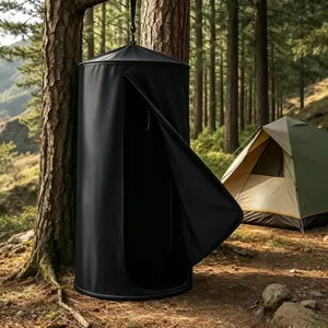 Tente de Douche et d'Habillage Portable Étanche pour Extérieur Camping Randonnée Vestiaire Abri d'Intimité Tente Anti-Pluie