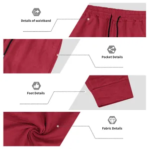 Men's suede air layer fleece jogger pants casual drawstring elastic waist sweatpants