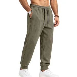 Ανδρικό Παντελόνι Φόρμας Σουέτ Casual Αθλητικό Jogger Μονόχρωμο Χαλαρή Άνετη Εφαρμογή