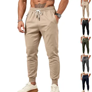 Pantaloni Sportivi Casual da Uomo con Coulisse in Vita e Pannelli Pantaloni da Jogging per Sport All'aperto Tinta Unita