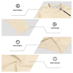 Herren Fleece Sweatshirt Detail mit weichem Stoff, Kragenreißverschluss und Bündchen.