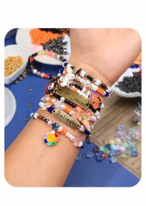 Halloween boheme bracelet de perles ensemble multicouche cristal pendentif femmes