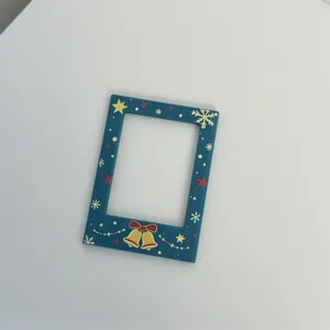 Christmas theme magnetic photo frame for 3 inch instax mini polaroid and photocards.