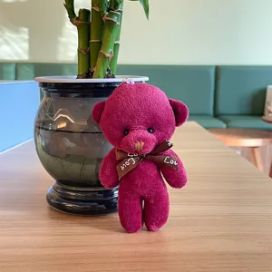 Süßer Cartoon Bär Plüsch Anhänger Schlüsselanhänger niedliche Tasche Hängepuppe Spielzeug