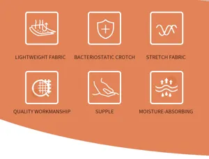 Infographie des caractéristiques du vêtement de modelage sans couture avec tissu de qualité.