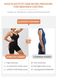 Combinaison gainante sans couture haute élasticité pour un contrôle parfait du ventre.