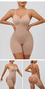 Body shaper gaine amincissante sans coutures dos nu ventre plat push up femme.