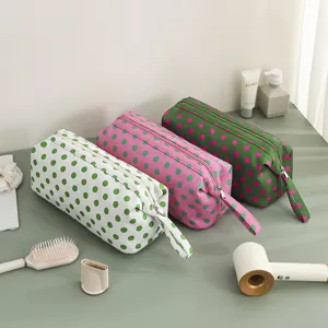 Borsa portaoggetti a pois dopamine per asciugacapelli, organizer da viaggio portatile