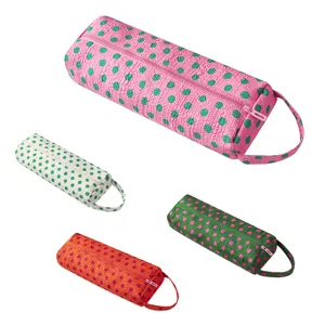 Multifunctional Portable Hair Dryer Storage Bag Large Capacity Polka Dot Travel Cosmetic Organizer Handbag Case
