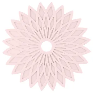 Samanteles de silicona rosa estilo nórdico, esterilla térmica hueca para ollas calientes.