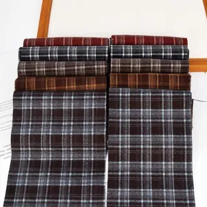 Tiras de tela de cuadros retro para coleteros DIY, materiales para accesorios.