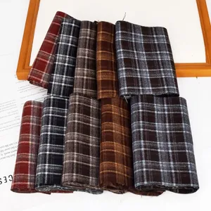 Tiras de tela a cuadros retro para coleteros DIY y accesorios de manualidades hechos a mano.