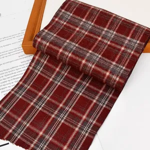 Tira de tela de cuadros retro para accesorios de cabello DIY y material hecho a mano