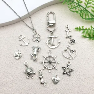Set de dijes de aleación de zinc para collares pulseras hechos a mano fabricación de joyas