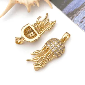 G Vergulde Zirkoon Kwal Hanger DIY Sieraden Accessoires Strand Thema Metaal Onderdeel