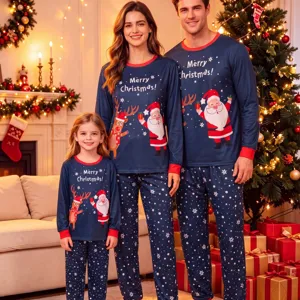 Pyjama assorti de Noël pour famille ensemble vêtements de nuit à manches longues cadeaux