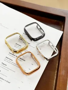 Custodia protettiva in acciaio inossidabile lucido per Apple Watch, paraurti in metallo.