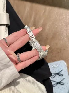 Silver rhinestone watch strap with 3d bow compatible for apple watch series se 8 9 10
