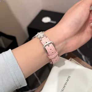 Perlen Kroko Textur Metall Uhrenarmband kompatibel mit Smartwatch elegant Design Zubehör