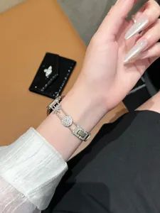 Metall Strass Uhrenarmband Ersatz kompatibel mit Apple Watch Serie stilvolles Armband
