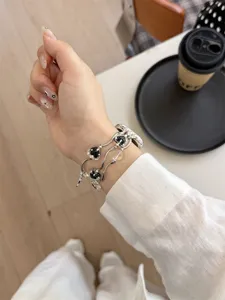 Koreaanse stijl polka dot kraal hanger horlogeband compatibel met Apple Watch S
