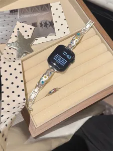 Stern Strass Metall Uhrenarmband kompatibel mit Apple Watch luxus Mode Accessoire.