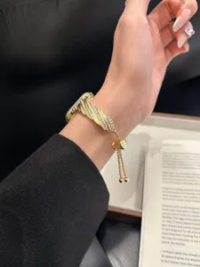 Cinturino per orologio in metallo con strass intrecciati di ricambio per apple watch