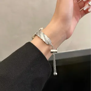 Cinturino per orologio in metallo intrecciato strass bracciale compatibile con Apple Watch SE