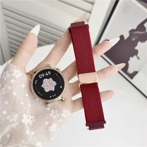 Ersatz Nylon Magnet Uhrenarmband mit Metallschnalle, gewebtes Design für Smartwatch Alltagsnutzung