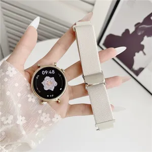 Ersatz Nylon Magnet Armband für Smartwatch, gewebtes atmungsaktives Uhrenarmband Design.