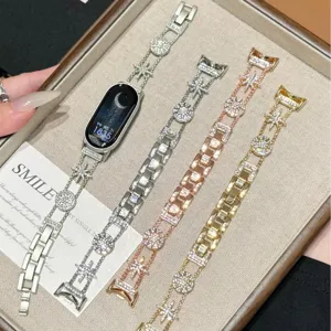 Metall Strass Stern Uhrenarmband kompatibel mit Smartwatches, luxus himmlisches Armband.