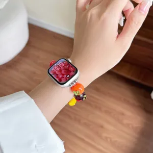 Bellissimo cinturino per orologio in resina con frutta e verdura colorate smartwatch
