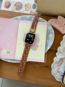 Correa de reloj estrella de gelatina compatible con Apple Watch correa suave linda pulsera