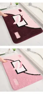 Tappeto da bagno assorbente soffice tappeto antiscivolo per doccia ingresso 1pz