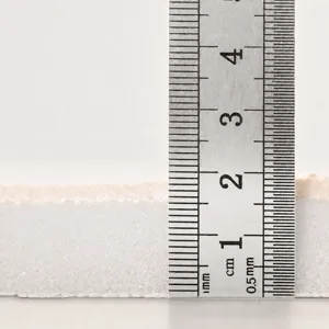 Thick floor mat cross section display, coral fleece sponge material, soft and comfortable.