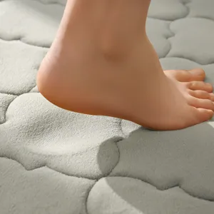 Dikke absorberende antislip badmat, zeer zacht koraalvleece memory foam badkamertapijt